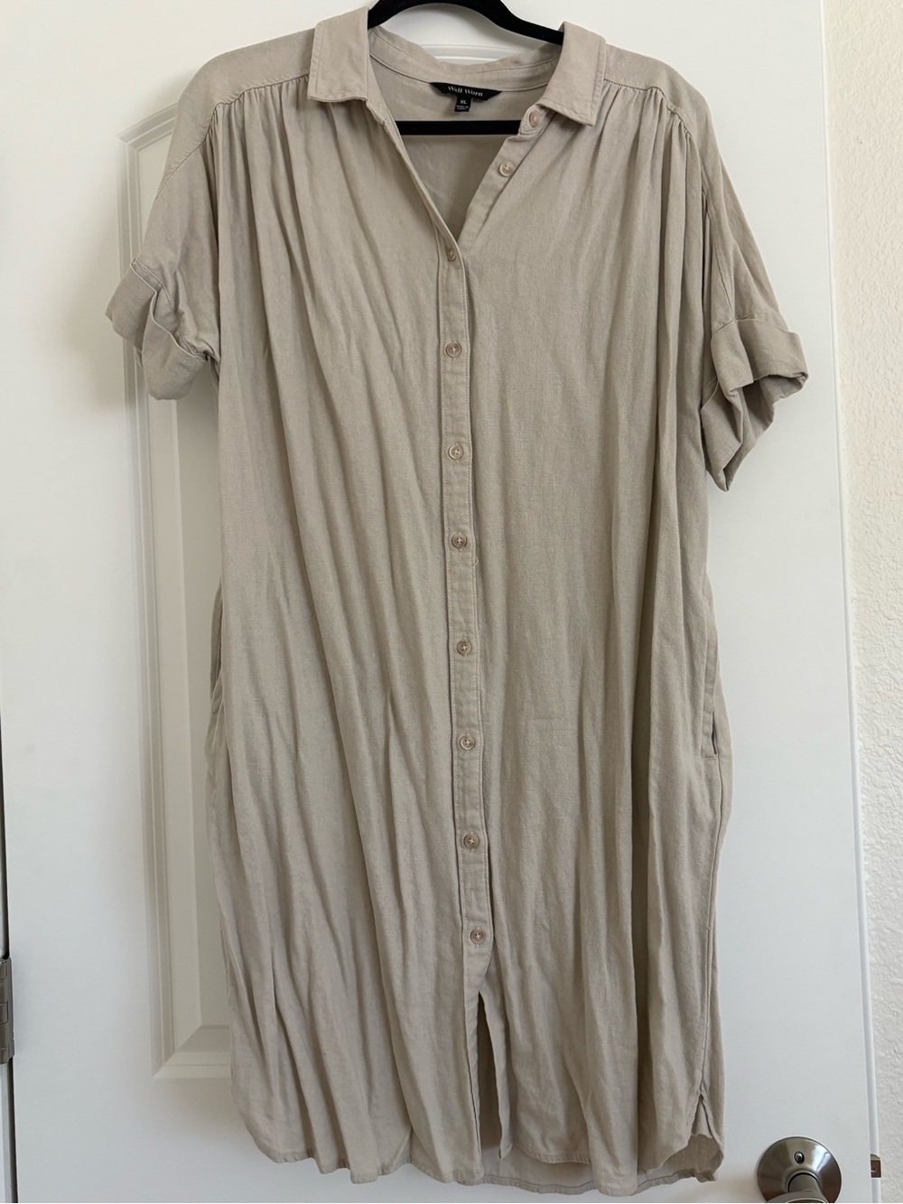 Relaxed Button-Down Women’s Shirt Dress